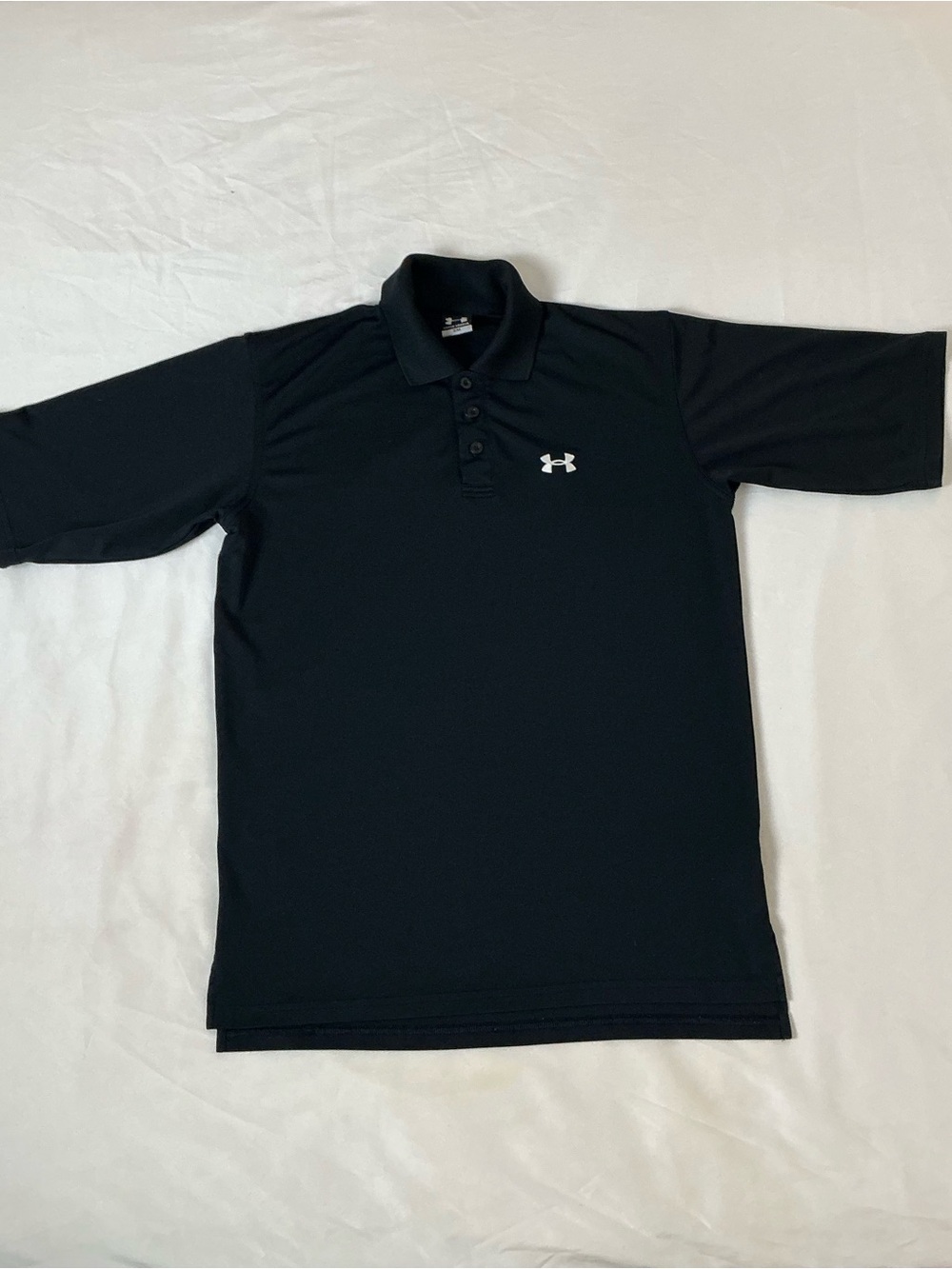 Under Armour Mens Black Short Sleeve Polo Small